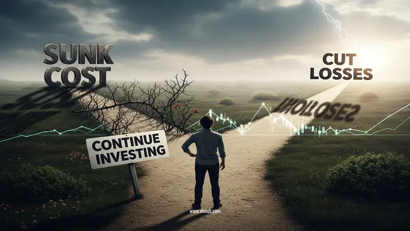 Sunk Cost Fallacy kya hai,
Sunk Cost Fallacy se kaise bachein,
Loss wale stock ko kab bechna chahiye,
Investment me galti se kaise bachein,